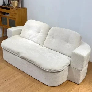 Modern Modular Linen Fabric Compressed Sofa Bed Set Vacuum Compressed Foam Sofa Multifunctional for Dining Rooms Bedrooms Hotels