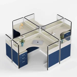 Modern Modular Office Cubicle Staff Table Office Manager Desk Free Standing Modular Office Desk