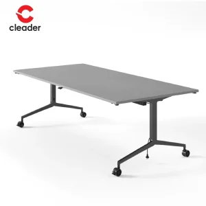Modern Modular Office Furniture Foldable Conference Meeting Table with Wood Panel Style