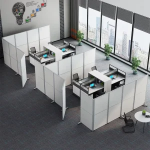 Modern Modular Office Furniture High Office Cubicles Wooden Partition Workstation China Manufacturer for School Application