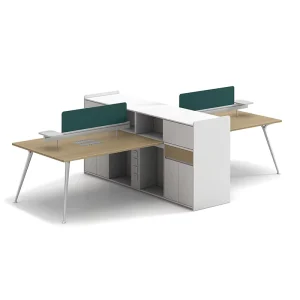 Modern Modular Office Furniture Workstation Working 4 Person Seater Office Work Station
