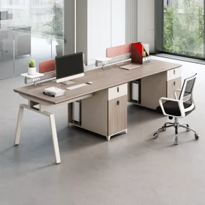 Modern Modular Office Table Y Shaped 6 Seats Commercial Workstation Desk Durable Wooden Panel Furniture