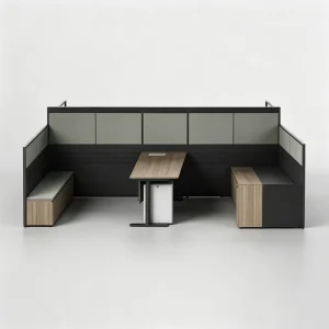 Modern Modular Office Workstation Executive Desk Set with Partition Storage Cabinet Manager Boss Workstation Furniture