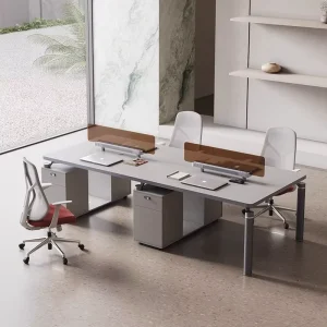 Modern Modular Open Office Workstation Wooden Cubicle Desk Partitions Panel Office School Hospital Home Glass Metal