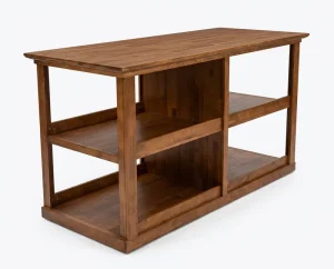 Modern Modular Pine Wood Bookshelf with KD Design and Plywood Shelves for Living Room and High End Restaurant Use