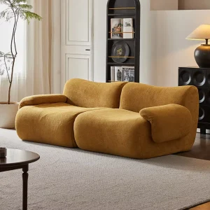 Modern Modular Sectional Sofa Compressed Sofa Frameless L shaped Suitable for Living Room Apartment Basement