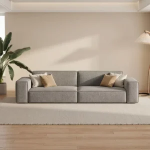 Modern Modular Sectional Sofa Set with High Resilience Foam for Apartment and Villa Use