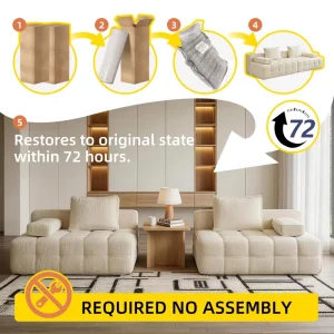 Modern Modular Set Furniture Compressed Sofa Luxury Modular Sectional Compression Sofa Fabric Couch for Home Compression Sofa