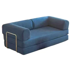 Modern Modular Sofa Set with Foldable Design Fabric Sponge Filling Metal Legs Apartment Hotel Living Room Compression Sofa