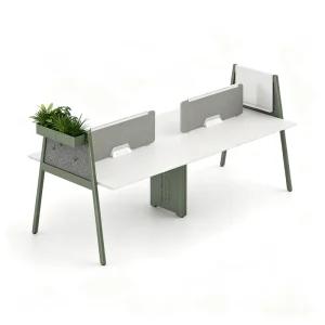 Modern Modular Staff Workstation Office Cubicle Table for 4 6 Persons Steel Frame Office Bench Desk