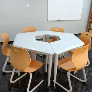 Modern Modular Steel Ergonomic Commercial School Hospital Office Classroom Training Conference Hall Table Chair Model PM K201
