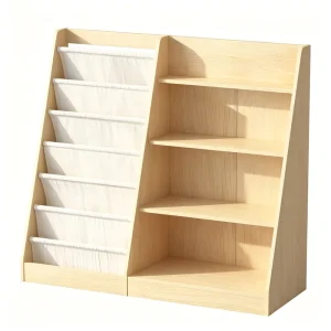 Modern Montessori Toddler Baby Bedroom Wooden Children’s Kids Cabinet Bookshelf Durable Environmentally Friendly