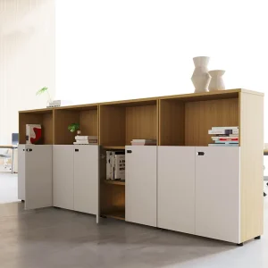 Modern Movable 8 Door Office Storage Workstation Organizer Locking File Cabinet Bookcase Metal Material Warehouse Home Office