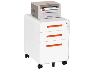 Modern Movable Lockable Flameproof Office Storage Metal Filing Cabinet with Drawers for Home Office Eco Friendly