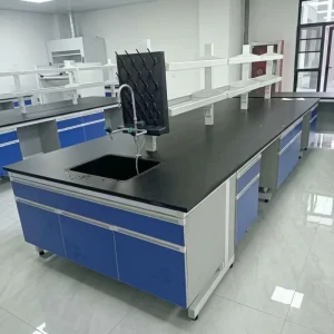 Modern Movable Modular Metal Laboratory Workbench Multi function School Lab Table Hospital Workshop Chemistry Physics Experiment