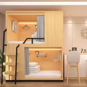 Modern Multi Functional Wooden Bunk Bed for Dormitory