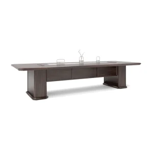 Modern Multi Person Wooden Conference Table for Business Office and School for Hotels Handcrafted Panel Wood Furniture