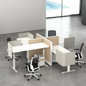 Modern Multifunctional Electric Height Adjustable Lift Office Desk Table Spacious Desktop Metal Construction Warranty