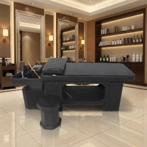 Modern Multifunctional Portable Head Spa Shampoo Chair with Ceramic Basin for Living Room and Hotel Use