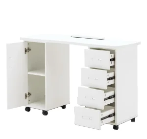 Modern Nail Table Simple White for Salon Furniture Factory Direct Supply Good Price for Living Room Use