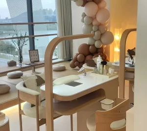 Modern Nail Table for Salons Manicure Furniture with Nail Lamp Beauty Furniture