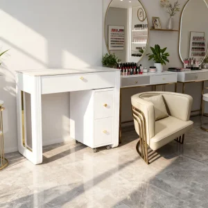 Modern Nails Supplies Salon Bar Table Luxury Manicure Furniture Desk, Portable Nail Table