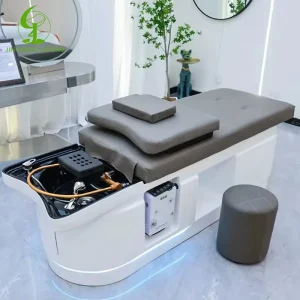 Modern New Design Beauty Salon Shampoo Recumbent LED Bald Spa Thai Massage Shampoo Bed