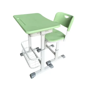 Modern New Style Primary Middle School Classroom Desk Chair Set Posture Correcting Design Plastic Material