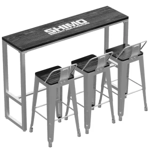 Modern Nightclub Bar Table Set for Commercial Use for Restaurants Hotels Cafes Bars Metal Furniture Set