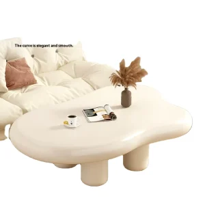 Modern Nordic Cream Style Simple and New for Small Apartment Living Room Cloud Tea Table