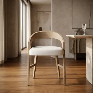 Modern Nordic Defaico Solid Wood Bar Stools Luxury Genuine Leather Bar Chairs for Boutique Hotel Restaurant Projects