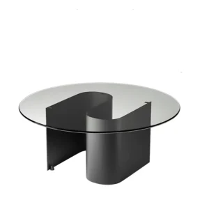 Modern Nordic Glass Table Top Coffee Table Glass Top Texture Tea Table with Customized Legs