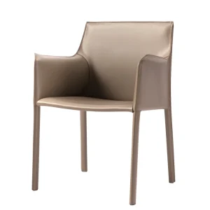 Modern Nordic Industrial Saddle Dining Chair with PU Leather and Metal Legs Color Customized for Hotel and Restaurant Use