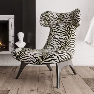 Modern Nordic Living Room Hotel Modern Lounge High Back Accent Lounge Leisure Wingback Chair