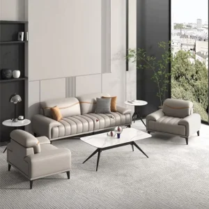 Modern Nordic Office Sofa Set with Extendable Modular L Shaped Fabric Covered Home Office Hotel Use Commercial Furniture