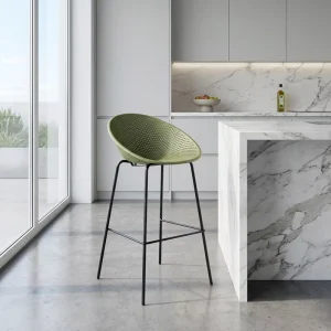 Modern Nordic Plastic Commercial Outdoor Hotel Bar Stool with Eco Friendly Durable Design