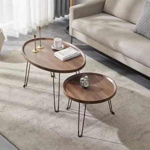 Modern Nordic Style Folding Coffee Table Customized for Small Apartment Living Room Use