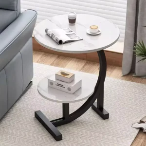 Modern Nordic Wooden Top 2 Layer Convertible Coffee Table for Living Room Bedroom Dining Home Bar Villa Hotel & Apartment