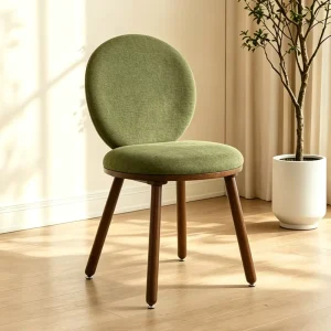 Modern North American Style Solid Wood Living Room Chair Padded Velvet Backrest Durable Eco Friendly Home Offices Hotels