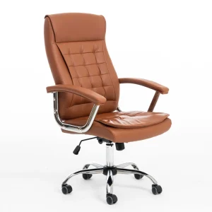 Modern Office Chair PVC Leather Executive Chair Adjustable Reclining Chair
