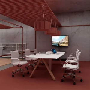 Modern Office Conference Table Rectangle Meeting Table for 10-12 People