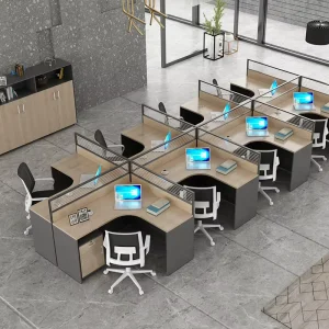 Modern Office Cubicle Partition Workstation Modular 6 8 10 Seater Office Desk Workstation for Office Room