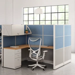 Modern Office Cubicle Workstation Modular Fabric Partitions for School Office Spaces Optimizing Open Areas Ensuring Privacy