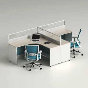 Modern Office Cubicle Workstation Partition Desk Modular 2-4 Person Staff School China Supplier