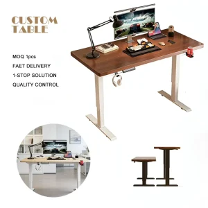 Modern Office Desk Made of Cold rolled Steel Two Sections Capable of Being Electrically Raised Ergonomic Office Desk