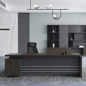 Modern Office Desk for Executive Computer Setup