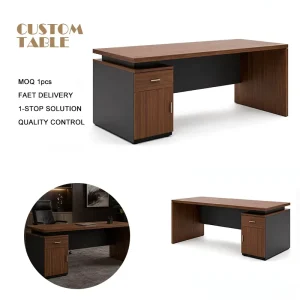 Modern Office Desks Small Spaces Comfortable Employee Writing Computer Gaming Table With Drawers Durable Single Office Desk