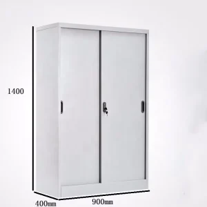 Modern Office Equipment Knock Down Structure Metal Sliding Door Steel Filing Cabinet Storage Cupboard Customized Size and Colors