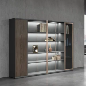 Modern Office File Storage Cabinet Custom High Quality Wooden Display Cabinet for Manager’s Home Living Room Bedroom Workshop