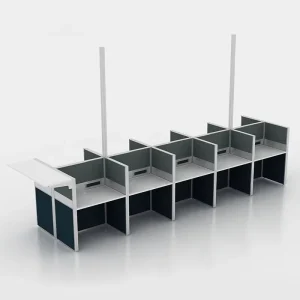 Modern Office Furniture Call Center Cubicle Workstation Office Partition Computer Desk Freely Combination Office Computer Table